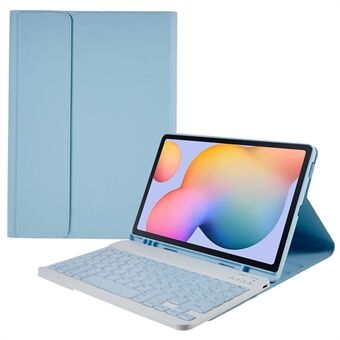 SK-P610 til Samsung Galaxy Tab S6 Lite (SM-P610) Aftageligt Bluetooth-tastatur PU-læder beskyttelsescover Anti-Fall trådløst tastaturetui