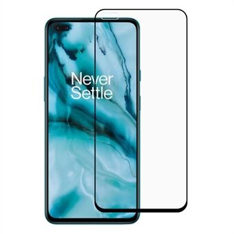 RURIHAI for OnePlus Nord 2 Solid Defense Full Glue Tempered Glass Screen Protector 2.5D 9H 0.26mm Film would be translated as:

RURIHAI til OnePlus Nord 2 Solid Defense fuld lim hærdet glas skærmbeskytter 2.5D 9H 0.26mm film.