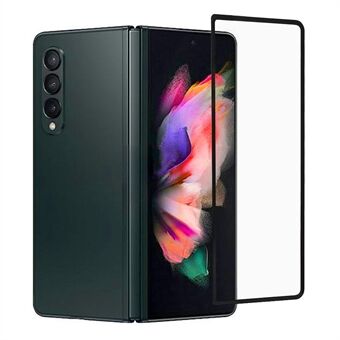 RURIHAI 3D buet varmbøjet sidelim 0,3 mm HD klar anti-ridse hærdet glas skærmbeskyttelsesfilm til Samsung Galaxy Z Fold3 5G