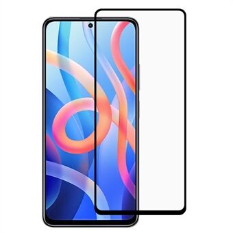 Fuld størrelse fuldlim silkeudskrivning Double Defense HD Touch Sensitive 9D hærdet glasfilm til Xiaomi Redmi Note 11 Pro / Note 11 Pro+