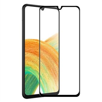 HAT-PRINCE Til Samsung Galaxy A33 5G 6D Silke Print Ultra Clear Hærdet glas Fuldlim fuld skærmbeskytter