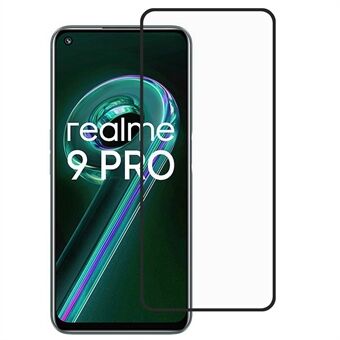 Til Realme 9 Pro telefon skærmbeskytter HD klar silke udskrivning fuld skærm dækkende fuld lim Anti-ridse hærdet glas film