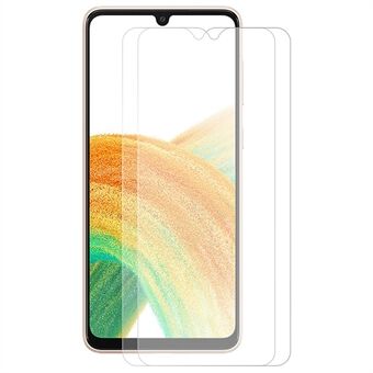 HAT Prince 2stk/pakke til Samsung Galaxy A33 5G 9H Anti-ridse hærdet glasfilm 2.5D Arc Edge 0.26mm fuldlim skærmbeskytter