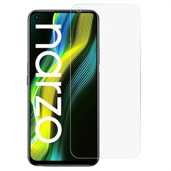 Til Realme Narzo 50 5G hærdet glas skærmbeskytter 0,3 mm Edge stærk beskyttelse HD brudsikker film