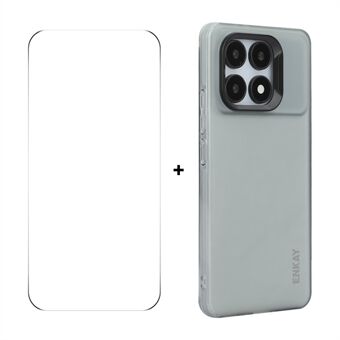 Til Xiaomi Redmi K70E 5G ENKAY HAT PRINCE Cover Gennemsigtig Mat TPU Stødafvisende Telefon Cover med Skærmfilm