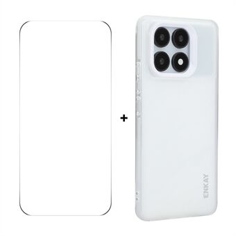 For Xiaomi Redmi K70 Ultra ENKAY HAT PRINCE Etui Translucent Matte TPU Stødsikker Telefonetui med Skærmfilm