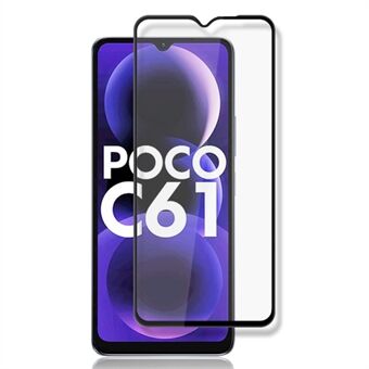 AMORUS til Xiaomi Poco C61 4G / Redmi A3 4G Skærmbeskytter Anti-Rids Hærdet Glas Film - Sort