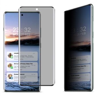 IMAK Til OnePlus Ace 3 Pro 5G Anti-Spion Privatliv Skærmbeskytter 3D Buet Kant