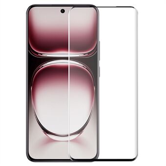 NORTHJO A+ Til Oppo Reno12 5G (Global) / Reno12 Pro 5G (Global) Skærmbeskytter Hærdet Glas 3D Buet Film - Sort