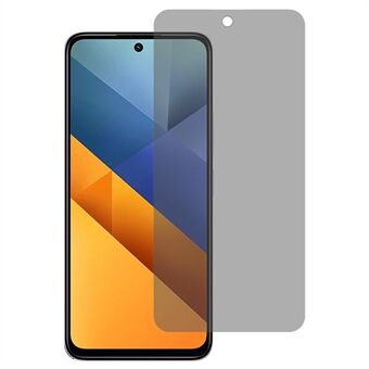 Til Xiaomi Poco M6 4G Anti-Spy Fuldskærmsbeskytter Hærdet Glas Film