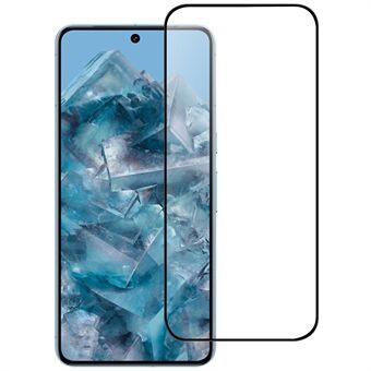 For Google Pixel 9 Pro XL AGC Glas Skærmbeskytter Fuld Lim Sort Kant Skærmfilm