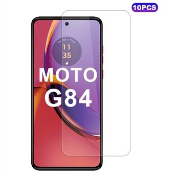 10 stk. / pakke til Motorola Moto G84 5G skærmbeskytter 0,33 mm 2.5D ultraklar