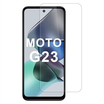 Til Motorola Moto G23 4G Høj Aluminium-Silikone Glas Skærmbeskytter 2.5D Buet Kant