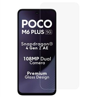 Til Xiaomi Poco M6 Plus 5G Hærdet Glas Skærmbeskytter 0,25 Arc Edge Ultra Klar Skærmfilm