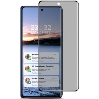 IMAK Til Xiaomi Mix Fold 4 5G Anti-Spion Hærdet Glas Fuld Skærmbeskytter 3D Buet Kant