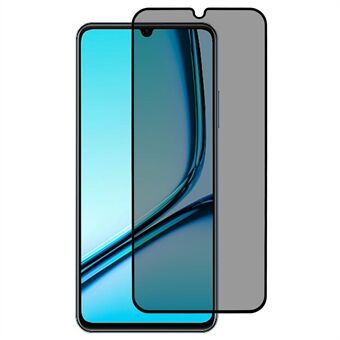 For Realme Note 50 4G Anti-Peep Fuld Dækning Skærmbeskytter Silketryk Hærdet Glas Film