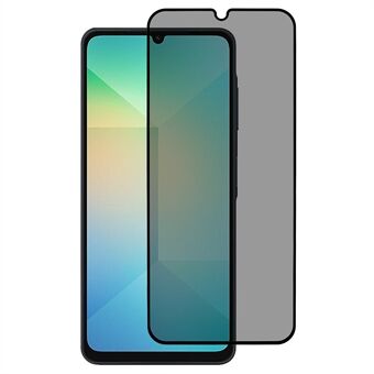 Til Samsung Galaxy A06 Anti-Kig Fuld Dækning Skærmbeskytter Silkeprint Hærdet Glas Film