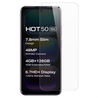 Til Infinix Hot 50 5G Skærmbeskytter 0,3 mm Ultra-Klar Hærdet Glas Film