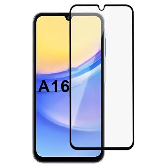 Til Samsung Galaxy A16 5G / A16 4G Høj Aluminium-Silikone Glas Skærmbeskytter 2.5D Silketryk