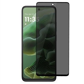 Til Motorola Moto G35 5G Anti-Kig Fuld Dækkende Skærmbeskytter Silketryk Hærdet Glasfilm