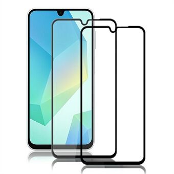 AMORUS 2 stk. For Samsung Galaxy A16 5G / A16 4G Skærmbeskytter Splintsikker Silketryk Hærdet Glasfilm - Sort