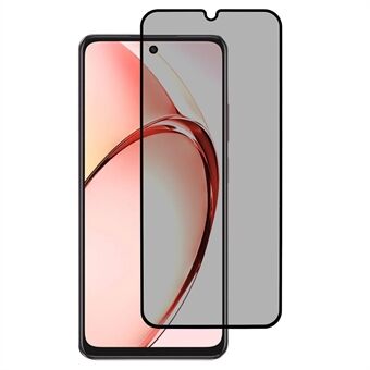 Til Oppo A3x 5G Anti-kig Fulddækkende Skærmbeskytter Silketryk Hærdet Glas Film