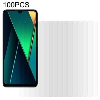 100 stk til Xiaomi Poco C75 4G / Redmi A3 Pro 4G / 14C 4G / 14R 5G skærmbeskytter mod ridser hærdet glasfilm