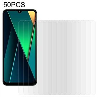 50 stk Til Xiaomi Poco C75 4G / Redmi A3 Pro 4G / 14R 5G / 14C 4G Skærmbeskytter Ultra Clear Full Glue Hærdet Glas Film