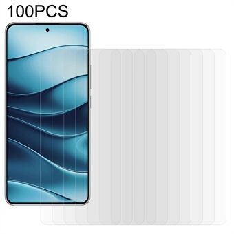 100 stk For Xiaomi Redmi Note 14 5G Skærmbeskytter Anti-Ridse Hærdet Glas Film