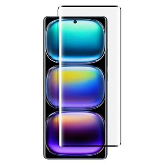 RURIHAI Til Infinix Hot 50 Pro 4G Høj Aluminium-Silicium Glas Telefon Skærmbeskytter 3D Buet Side Lim Film