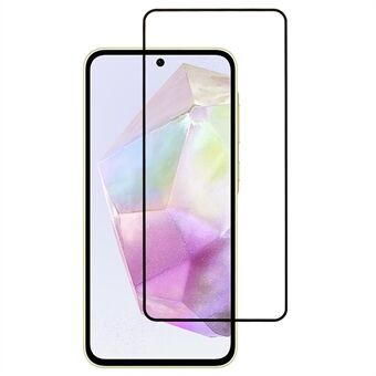 Til Samsung Galaxy A36 5G / A56 5G Skærmbeskytter Silkeprint Fuldlime Hærdet Glas Skærmfilm