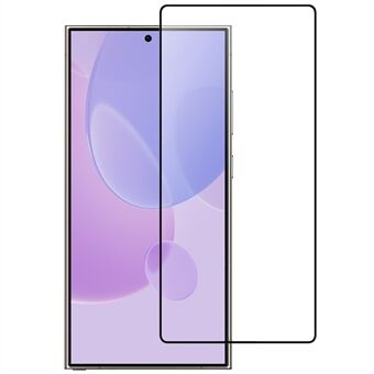 Til Samsung Galaxy S25 Ultra Hærdet Glas Film Sort Kant Fuld Lim 9H Fuld Skærmbeskytter