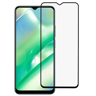 Til Realme C33 4G Full Covergae HD Clear Screen Protector Fuldlim Silke Udskrivning Anti-eksplosionsfølsom berøringshærdet glasfilm