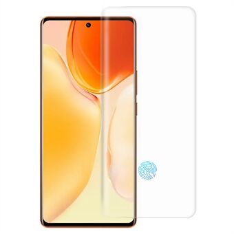 RURIHAI 3D buet UV flydende hærdet glasfilm til vivo X70 Pro+ / X80 5G High Definition Screen Protector Support Fingeraftrykslås