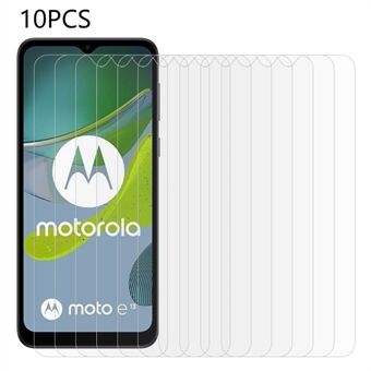 10 stk/sæt beskyttelsesfilm til Motorola Moto E13 4G, 0,3 mm 2,5D anti-eksplosionshærdet glas skærmbeskytter