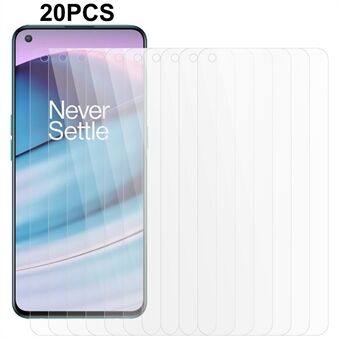 20 stk/sæt HD 0.3mm 2.5D Arc Edge Screen Film til OnePlus Nord CE 5G hærdet glas skærmbeskytter