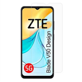 Til ZTE Blade V50 Design 5G Klar Skærmbeskytter 0,3mm Buet Kant Hærdet Glas Film