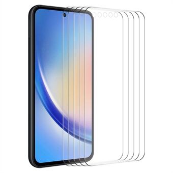 ENKAY HAT PRINCE 5stk For Samsung Galaxy A55 5G Høj Aluminium-silikon Glas 0.26mm 2.5D Skærmbeskytter