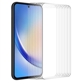 ENKAY HAT PRINCE 10 stk til Samsung Galaxy A55 5G 0,26 mm 2,5D 9H Hårdhed Høj Aluminium-silikonglas Film