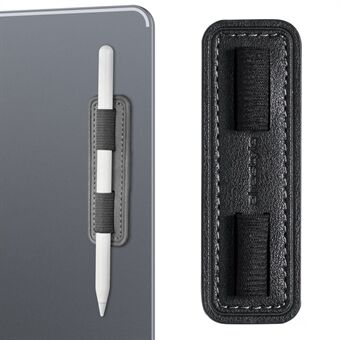 AHASTYLE PT184 til Pencil Klæbende PU Læder Stylus Pen Holder Elastisk Bånd Design Pennefastgørelse