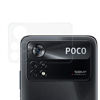 Til Xiaomi Poco X4 Pro 5G Crystal Kamera Lens Beskytter Auto Adsorption Boblefrit hærdet glas Bagkamera Lens Cover