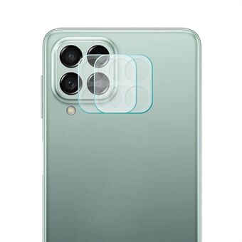 ENKAY HAT-PRINCE 2stk/sæt til Samsung Galaxy M33 5G (global version)/M53 5G kameralinsebeskytter 0,2 mm ultra tynd fuldlim høj aluminium-silicium glasfilm