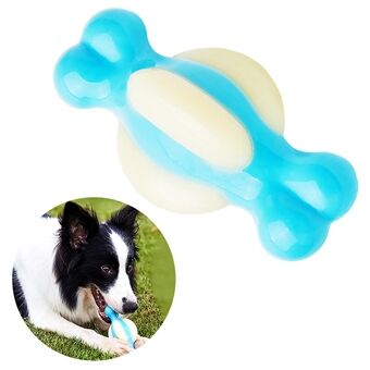 EETOYS Dumbbell Ball Bone Hundetyggetøj Interaktivt kæledyr PA+PU-legetøj til hvalpetyggetøj (BPA-fri, ikke FDA-certificeret), størrelse: M