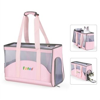 FUNADD FA1002 Nylonklæde Pet Cat Carrier Bag Tote Håndtaske til lille hund