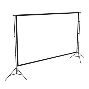 100-tommer Outdoor fotovideostudie justerbar mælk silke hvid baggrund baggrundsstøttesystem Stand 220x125CM