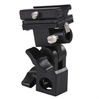 B Type Drejelig Flash Hot Shoe Paraply Holder Light Bracket Stand Mount Adapter til Studio Light