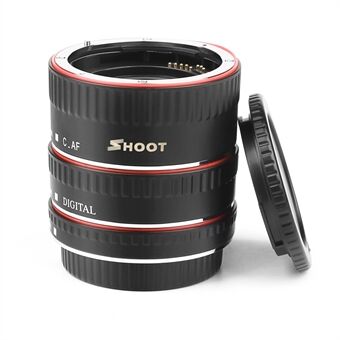 SHOOT XT-364 Auto Focus Macro Extension Tube Ring til Canon EOS EF EF-S Objektiv 4000D 2000D 1200D 1100D 700D 450D 400D 200D 70D 5D T5 T6i