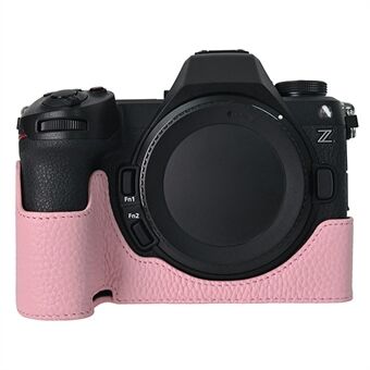 Til Nikon Z6 III Kameraetui Stor Udskæring Ægte Koskind Beskyttelsesdække