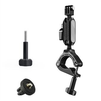 JUNNX JX-GP-10-A Cykelstyrelse Kameraholder Klemme med Adapter til GoPro Hero 11 10 9, DJI, 360 graders rotation Cykelkameraholder