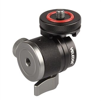 VELEDGE VD-M4 Micro SLR Mount Adapter Mini Metal Ball Gimbal med kold sko, kameratilbehør